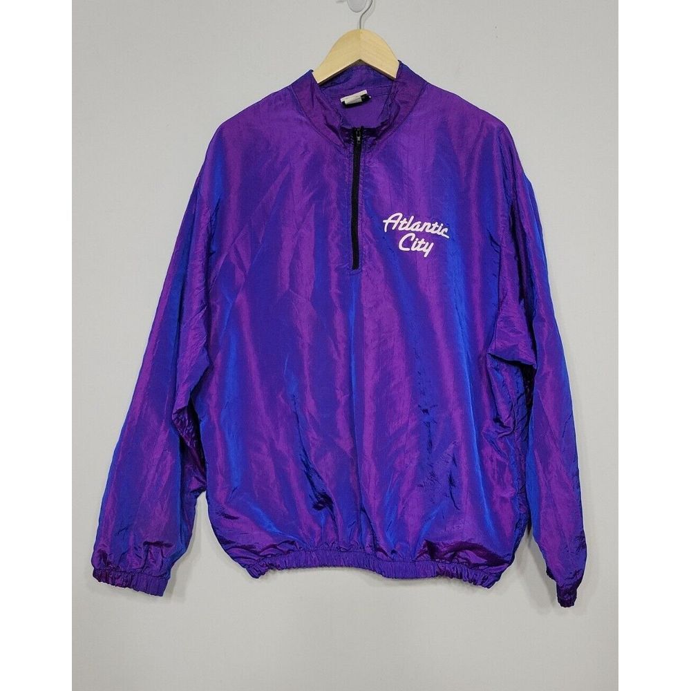 The Active Edge Unisex Jacket‎ Iridescent Purple OS Size VTG Atlantic City
